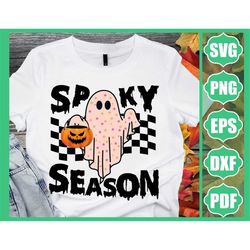 Spooky Season  PNG-Halloween Sublimation Digital Design Download-cute ghost png, little girl png, spooky girl png, trend