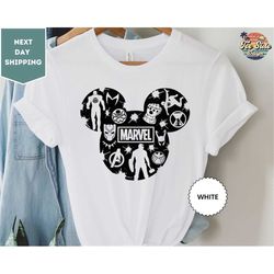 Disney Marvel Shirt, Avengers Character Shirt, Avengers In The Mickey Head Shirt, Captain America Shirt, Mickey Mouse Sh