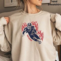 custom football player sweatshirt,  american football custom shirt , american football player with name shirt,  custom s