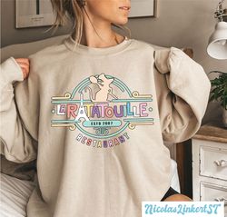 Remy Ratatouille Sweatshirt, Colorful Ratatouille Restaurant, Gusteaus Institute Shirt, Ratatouille kitchen, Remy Rat Ep