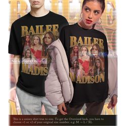 BAILEE MADISON Vintage Shirt, Bailee Madison Homage Tshirt, Bailee Madison Fan Tees, Bailee Madison Retro 90s Sweater, B