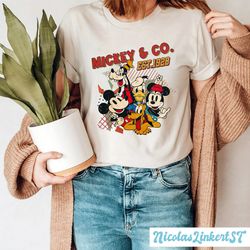 Retro Mickey and Co 1928 shirt, Mickey and Friends shirt, 90s Mickey Mouse Shirt, Disney World Shirt, Vintage Disneyland