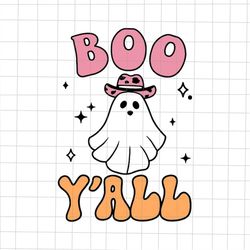 Boo Y'all Halloween Svg, Funny Ghost Halloween Svg, Ghost Halloween Svg, Quote Ghost Halloween Svg