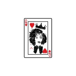 Queen of heart Svg, Heart Svg, Cards Svg, Black Woman svg