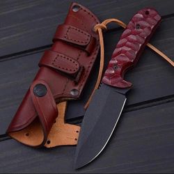 custom handmade d2 steel skinner knife micarta sheath handle gift for him groomsmen gift wedding anniversary gift