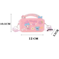 Cartoon Handbags for Girls Silicone Wallets with Pockets - Assorted Pack Of 1