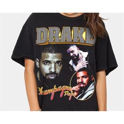 Vintage Drake Shirt- 90s Hip Hop -Vintage Bootleg T-Shirt -gift for him