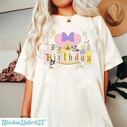 Disney Comfort colors shirt, Disney Birthday Girl Shirt, Disney Birthday Shirt, Disneyland Shirt, Minnie Birthday tee, B