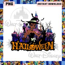 Tiana Princess Halloween Png, Witch Halloween Png, Spooky Vibes Png