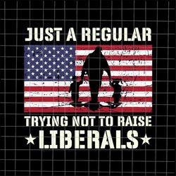 Just A Regular Trying Not To Raise Liberals Svg, Dad Flag Usa Svg, Stepping Dad Svg, Quote Fathers Day Svg, Cricut and S