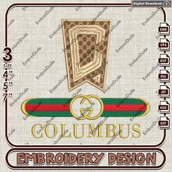 MLS Columbus Crew SC Gucci Embroidery Design, MLS Columbus Crew Embroidery Files, MLS Team Embroidery, Digital Download