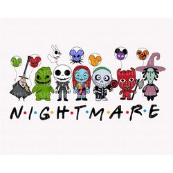 Halloween Nightmare PNG, Halloween Png, Spooky Season Png, Trick Or Treat Png, Halloween Costume Png, Halloween Shirt, D