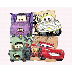 Halloween Cars Png, Cars Character Halloween Png, Halloween Masquerade Png, Trick Or Treat Png, Spooky Vibes Png, Hallow