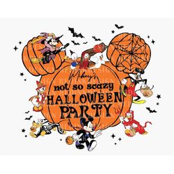 Not Scary Halloween Party PNG, Halloween Png, Halloween Pumpkin Png, Spooky Season Png, Trick Or Treat Png, Halloween Ma