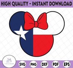 Minnie Texas flag Disney svg,Disney Mickey and Minnie svg,Disney Princess,Quotes files, svg file, Disney png file, Cricu