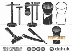 Shaving brush SVG, Barber Brush Svg, Shaving Brush Icon, Wahl Neck Brush Svg, Cut File For Silhouette, Svg, Eps, Dxf, Pn