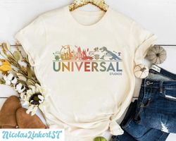 Retro Universal Studios shirt, Universal Studios Family Shirt, Colorful Universal Studios Matching Shirt, Universal Trip