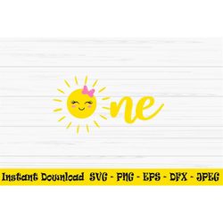 one svg, summer svg, sun svg, first birthday svg, baby svg, Dxf, Png, Eps, jpeg, Cut file, Cricut, Silhouette, Print, In