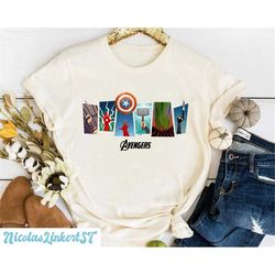 Marvel Avengers Shirt, Avengers Team Shirt, Iron Man Thor Hulk Black Widow, Marvel Family Shirt, Marvel Comics Shirt, Ki