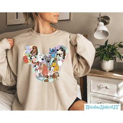 Disney Dogs sweatshirt, Dogs Mickey head hoodie, Dogaholic Shirt, Lady and Tramp, Pluto Percy Dug Slinky, Disney Matchin