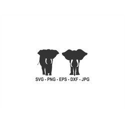 Elephant svg,Instant Download,SVG, PNG, EPS, dxf, jpg digital download