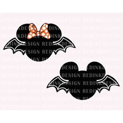 Halloween SVG Bundle, Halloween Bats Svg, Halloween Mouse Head Svg, Spooky Vibes Svg, Trick Or Treat Svg, Boo Svg, Hallo
