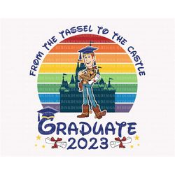 Graduate 2023 Tassel To Castle Svg, Cowboy Svg, Graduate 2023 Svg, Graduate Shirt, Class of 2023 Svg, Graduate Trip Svg,