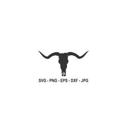 Texas Longhorn svg,Longhorn Skull svg,Instant Download,SVG, PNG, EPS, dxf, jpg digital download
