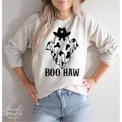 Boo haw SVG, PNG, Halloween Svg, Funny Halloween Shirt Svg, Cowboy Ghost Svg, Western Ghost Svg, Cowboy Hat Svg, Hallowe