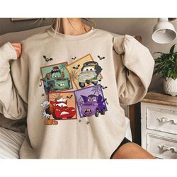 Lightning McQueen Mater Cruz Ramirez Sally Carrera Pixar Cars Costume T-Shirt Disney Trip Sweatshirt Hoodie 2023 Gift Fo