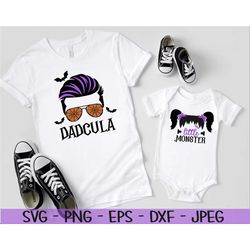 dadcula svg, halloween svg, little monster svg, daddy and me svg, Dxf, Png, Eps, jpeg, Cut file, Cricut, Silhouette, Pri