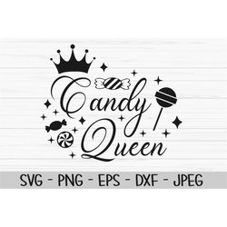 candy queen svg, halloween svg, baby kids svg, Dxf, Png, Eps, jpeg, Cut file, Cricut, Silhouette, Print, Instant downloa