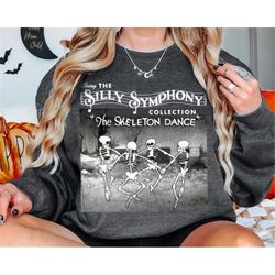 Silly Symphony The Skeleton Dance Disney 10th Celebrate Disneyland Halloween T-Shirt Disney Trip Sweatshirt Hoodie 2023