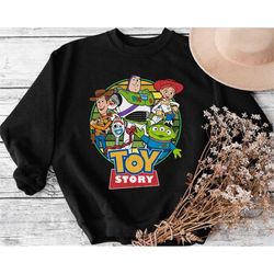 Toy Story Woody Jessie Buzz Lightyear Alien Vintage Retro 2023 T-Shirt Disney Trip 2023 Sweatshirt Hoodie Vacation 2023