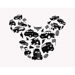 Cars Png, Mouse Car Png, Lightning Car Png,  Mouse Head Png, Magical Kingdom Png, Family Matching Shirt Png, Car Sublima