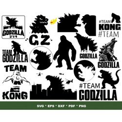 GODZLLA TEAM Svg, Godzilla Svg, Kong Svg, King File Svg, King Kong Godzilla, Godzilla Svg, Retro Godzlla Svg, Kong Svg .