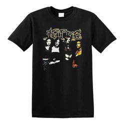 Fangs Touched Black Rare Spit Kittie Band Charlotte Cotton T-Shirt