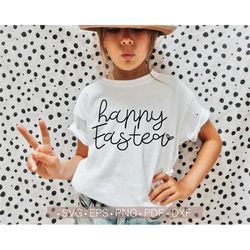 Happy Easter Svg, Easter Svg For Kids Shirt Design, Easter Svg Cut Files for Cricut, Silhouette Dxf Png Eps Cutting File