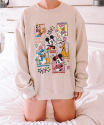 Disney Mickey Mouse Sweatshirt, Mickey And Friends Sweater, Mickey Minnie Mouse, Donald, Daisy, Goofy, Pluto, Retro Disn