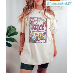 Vintage Alice In Wonderland Shirt, We're all Mad Here Shirt, Cheshire Cat Shirt, Alices Adventures Shirt, Comfort colors