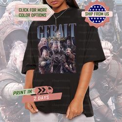 Geralt of Rivia Shirt, Witcher Tee, Game Fan Shirt, Gaming Gift T-shirt, Video Game Tshirt, Henry Cavill Shirt