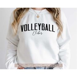 Volleyball Vibes Svg, Volleyball Shirt Svg, Volleyball Mom Svg Files for Cricut - Cut, Gameday Vibes Svg,Game Day Svg,Pn