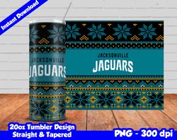 Jaguars Tumbler Design PNG, 20oz Skinny Tumbler Sublimation Template, Jaguars Tumbler Straight and Tapered Design,
