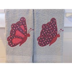butterfly  applique  embroidery designs - 2 designs
