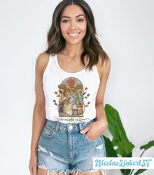 Vintage Tale as Old as Time tanks, Beauty and the Beast tank, Belle Princess tank top, Enchanted Rose Apothecary, Belle