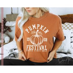 Retro Pumpkin Svg Png, Thanksgiving Festival Svg, Fall-Autumn Themed Svg Cut File for Cricut Vintage Svg for Shirts Subl