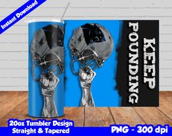 Panthers Tumbler Design PNG, 20oz Skinny Tumbler Sublimation Template, Panthers Tumbler Straight and Tapered Design,