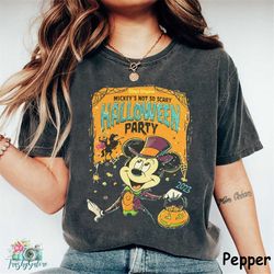 Comfort Colors Shirt Mickey's Not So Scary Halloween Party, Mickey Halloween Shirt, Disney Halloween Matching Shirt, Hal