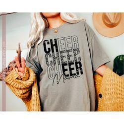 Cheer Mama Svg Png, Distressed Cheer Mom Svg, Grunge Game Day Shirt Sublimation Design, Cheerleader Mama Svg, Cheerleadi