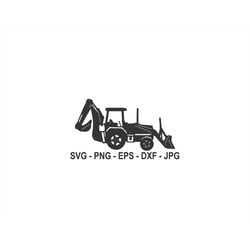 Excavator svg,Construction Vehicle,Digger Machine,Instant Download,SVG, PNG, EPS, dxf, jpg digital download